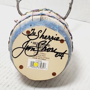 Jim Shore SIGNED Snowman 2003 Winter's Tradition 10" Christmas Heartwood Creek